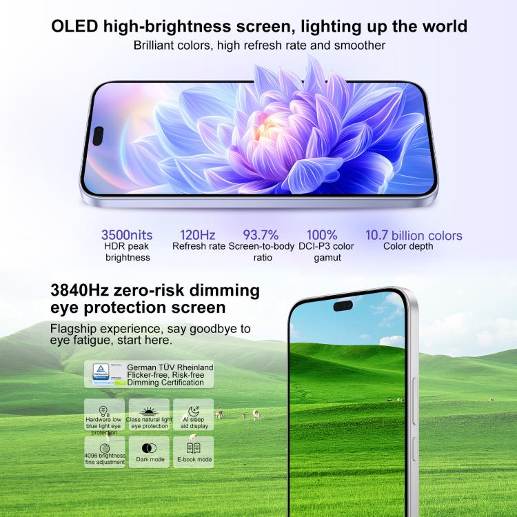 Honor X70i, 8GB+256GB, In-screen Fingerprint, 6.7 inch MagicOS 9.0 Android 15.0 Dimensity 7025 Ultra Octa Core, Network: 5G, OTG, NFC