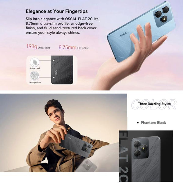 Blackview Oscal FLAT 2C, 2GB+64GB, 6.56 inch Android 14 Unisoc SC9863A T603 Octa Core, Network: 4G