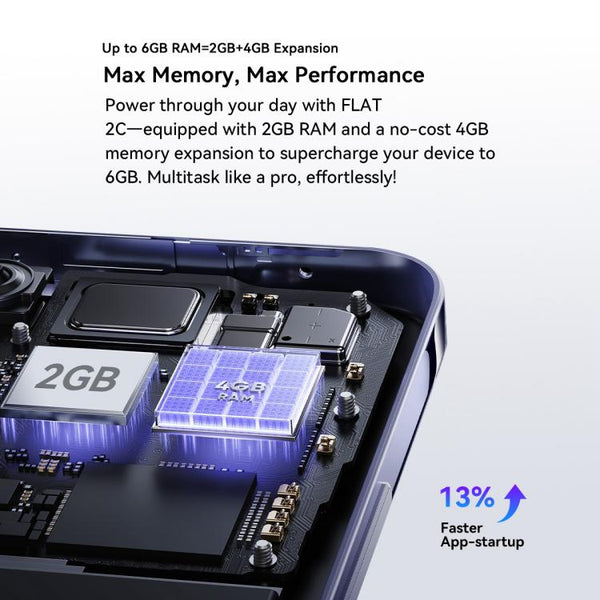 Blackview Oscal FLAT 2C, 2GB+64GB, 6.56 inch Android 14 Unisoc SC9863A T603 Octa Core, Network: 4G