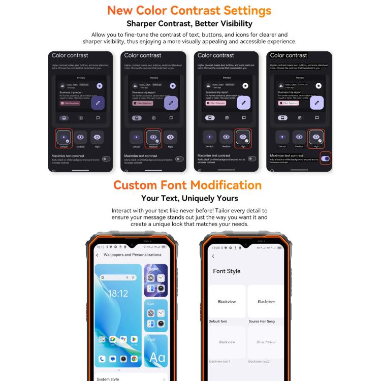 Blackview Oscal Marine 2, 8GB+256GB, 6.56 inch Android 15 Unisoc UMS9230E T615 Octa Core, Network: 4G, OTG, NFC
