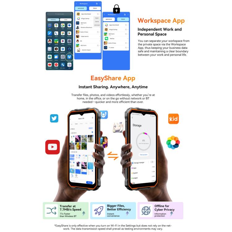 Blackview Oscal Marine 2, 8GB+256GB, 6.56 inch Android 15 Unisoc UMS9230E T615 Octa Core, Network: 4G, OTG, NFC