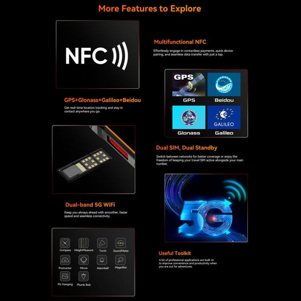 Blackview Oscal Marine 2, 8GB+256GB, 6.56 inch Android 15 Unisoc UMS9230E T615 Octa Core, Network: 4G, OTG, NFC