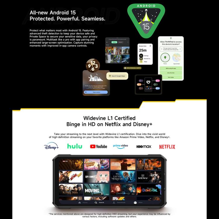 Ulefone Armor 30, 12GB+512GB, Night Vision, IP68/IP69K Rugged Phone, 6.95 inch Android 15 MediaTek Helio G100 Octa Core, Network: 4G, NFC, OTG