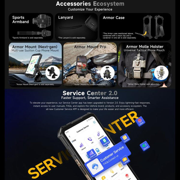 Ulefone Armor X16, 6GB+128GB, Night Vision, IP68/IP69K Rugged Phone, 6.56 inch Android 15 MediaTek Helio G91 Octa Core, Network: 4G, NFC, OTG