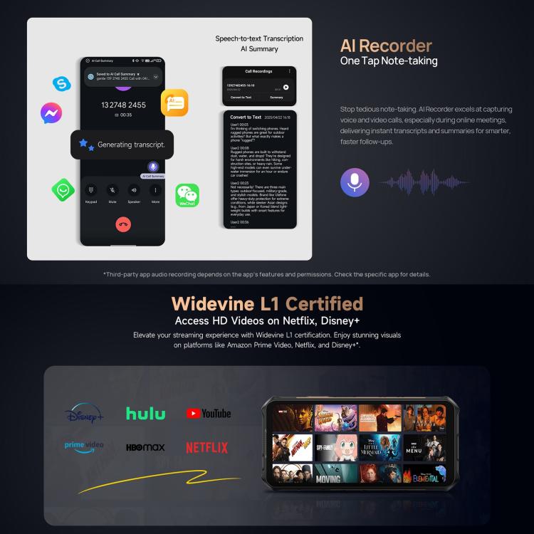Ulefone Armor X16 Pro, 5GB+256GB, Night Vision, IP68/IP69K Rugged Phone, 6.56 inch Android 15 MediaTek Dimensity 6300 Octa Core, Network: 5G, NFC, OTG