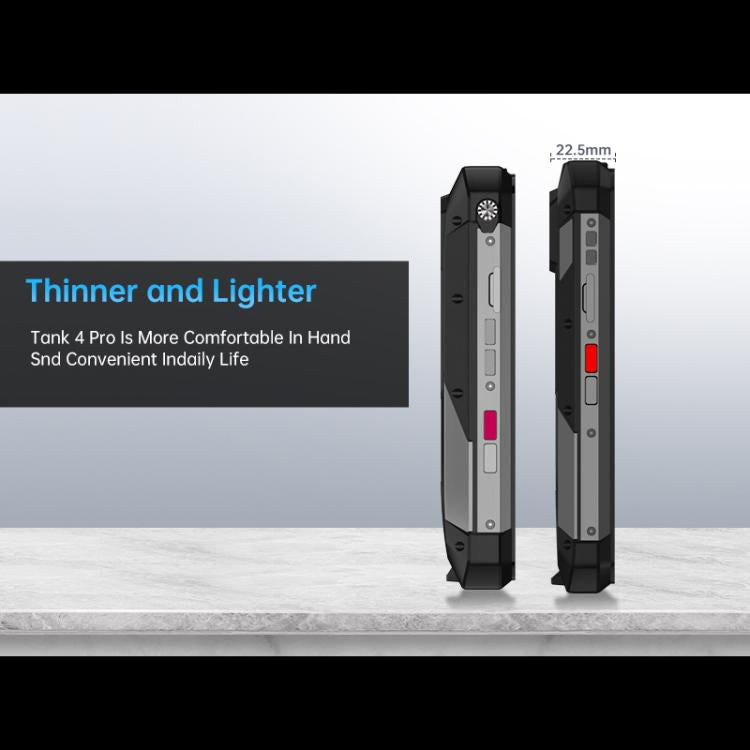 Unihertz Tank 4 Pro Projector Rugged Phone, 18GB+1TB, Night Vision, 6.73 inch Android 13 Dimensity 8300 Octa Core, Network: 5G, NFC