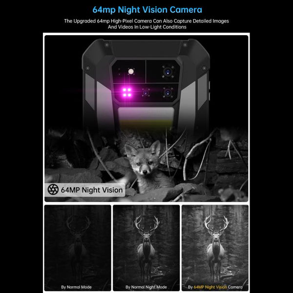 Unihertz Tank 4 Pro Projector Rugged Phone, 16GB+512GB, Night Vision, 6.73 inch Android 13 Dimensity 8300 Octa Core, Network: 5G, NFC