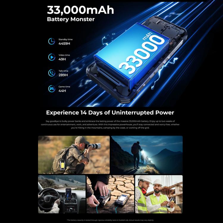 Oukitel WP100 Laser Rangefinder Rugged Phone, 12GB+512GB, 200MP Camera, Fingerprint Identification, 6.8 inch Android 14 MediaTek Dimensity 7300 Octa Core, NFC, OTG, Network: 5G