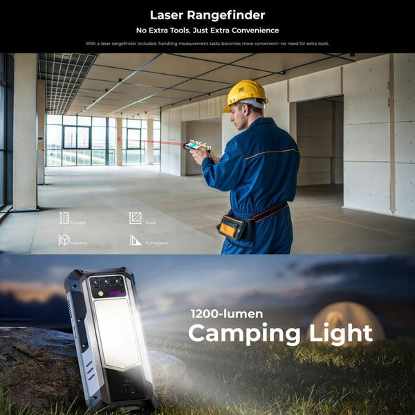 Oukitel WP100 Laser Rangefinder Rugged Phone, 12GB+512GB, 200MP Camera, Fingerprint Identification, 6.8 inch Android 14 MediaTek Dimensity 7300 Octa Core, NFC, OTG, Network: 5G