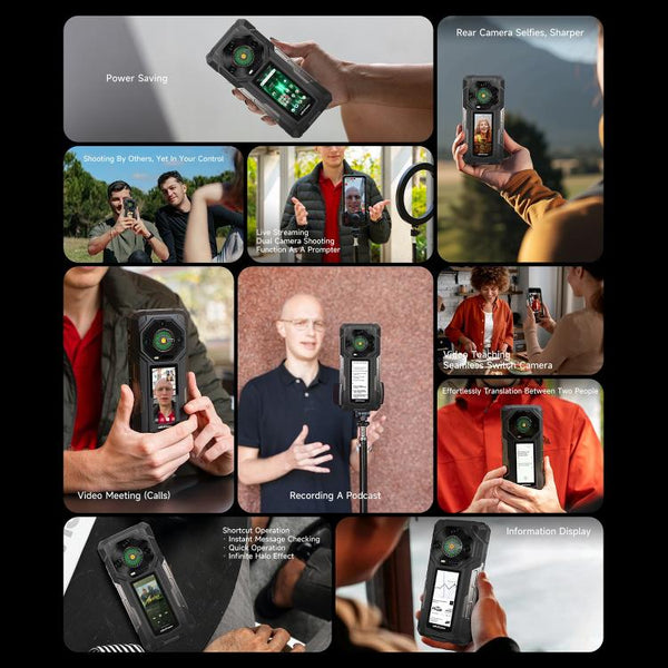 Ulefone Armor 33 Pro Rugged Phone, 16GB+512GB, Night Vision, 6.95 inch + 3.4 inch Dual Screen Android 14 MediaTek Dimensity 7300X Octa Core, Network: 5G, OTG, NFC