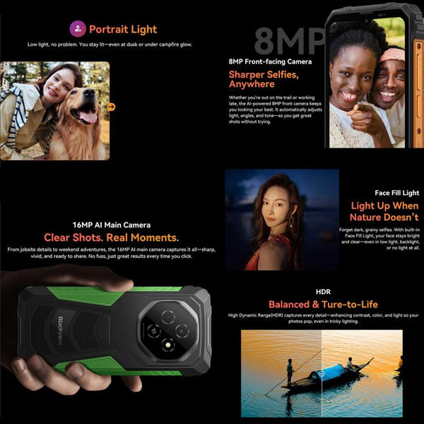 Blackview FORT 1, 6GB+256GB, 6.56 inch Android 15 Unisoc UMS9230E T615 Octa Core, Network: 4G, OTG, NFC