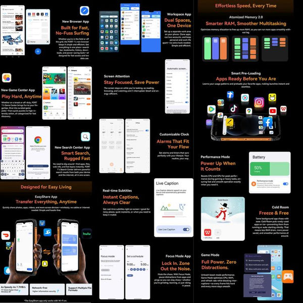 Blackview FORT 1, 4GB+128GB, 6.56 inch Android 15 Unisoc UMS9230E T615 Octa Core, Network: 4G, OTG, NFC