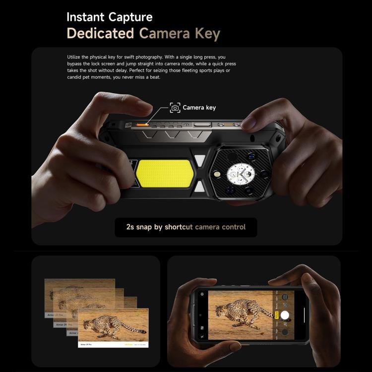 Ulefone Armor 29 Pro Thermal Version Rugged Phone, 16GB+512GB, Night Vision, 6.67 inch + 1.04 inch Android 15 MediaTek Dimensity 7400 Octa Core, Network: 5G, OTG, NFC