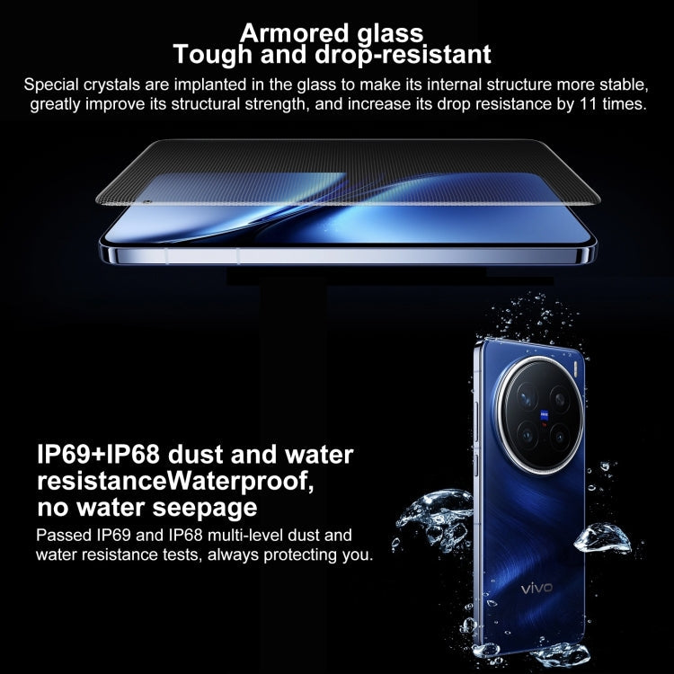 vivo X200 Pro, 12GB+256GB, Face ID / Screen Fingerprint Identification, 6.78 inch Android 15 Dimensity 9400 Octa Core, OTG, NFC, Network: 5G, Support Google Play