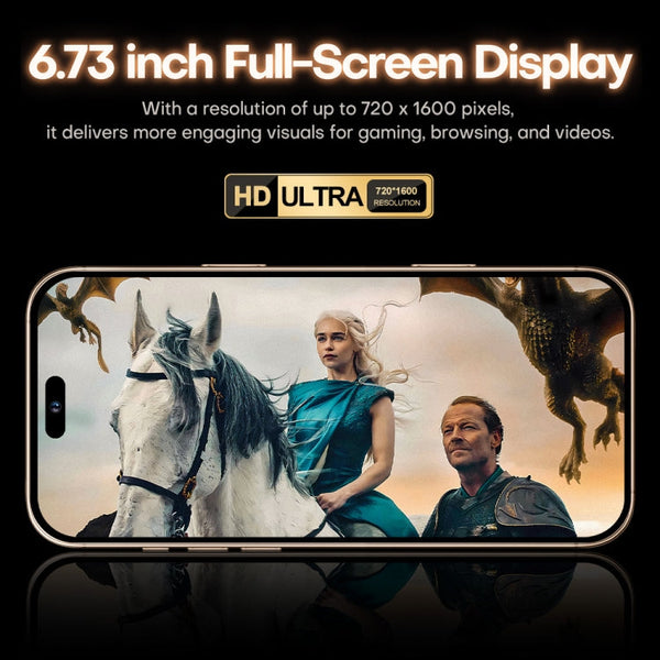 i16 Pro Max / A08A, 3GB+64GB, 6.73 inch Screen, Face Identification, Android 8.1 MTK6753 Octa Core, Network: 4G, Dual SIM, US Plug, i16 Pro Max / A08A, US Plug