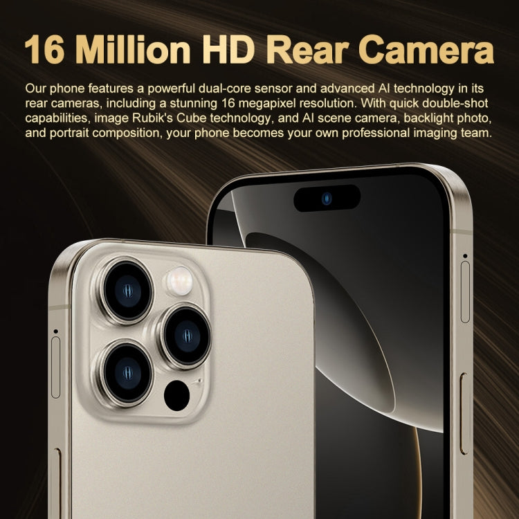 i16 Pro Max / Q5A, 6GB+128GB, 6.5 inch Screen, Face Identification, Android 10 MTK6762 Octa Core, OTG, NFC, Network: 4G, Dual SIM, US Plug, i16 Pro Max / Q5A, US Plug