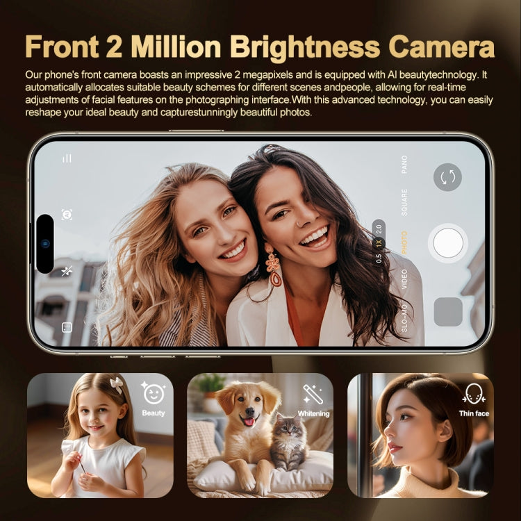 i16 Pro Max / Q5A, 6GB+128GB, 6.5 inch Screen, Face Identification, Android 10 MTK6762 Octa Core, OTG, NFC, Network: 4G, Dual SIM, US Plug, i16 Pro Max / Q5A, US Plug