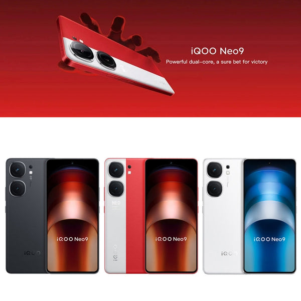 vivo iQOO Neo9, Dual Back Cameras, 16GB+512GB, Face ID / Fingerprint Identification, 6.78 inch Android 14 OriginOS 4 Snapdragon 8 Gen 2 Octa Core, OTG, NFC, Network: 5G, Support Google Play