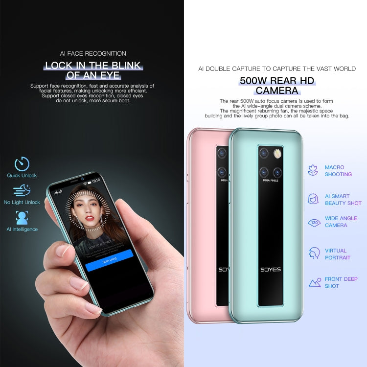 Face Identification, 3.46 inch Android 9.0 MTK6739CW Quad Core up to 1.28GHz, Dual SIM, Bluetooth, WiFi, GPS, Network: 4G