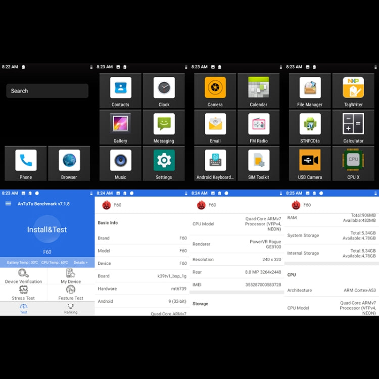 IP68 Waterproof Dustproof Shockproof, 5300mAh Battery, 2.8 inch Android 9.0 MTK6739 Quad Core up to 1.3GHz, Network: 4G, SOS, OTG, NFC