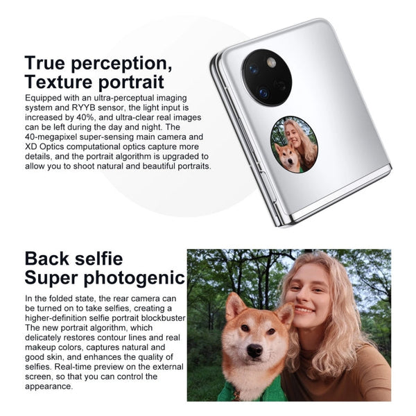 Dual Back Cameras, Side Fingerprint Identification, 6.9 inch + 1.04 inch HarmonyOS 3.0 Snapdragon 778G Octa Core up to 2.42GHz, Network: 4G, OTG, NFC, Not Support Google Play