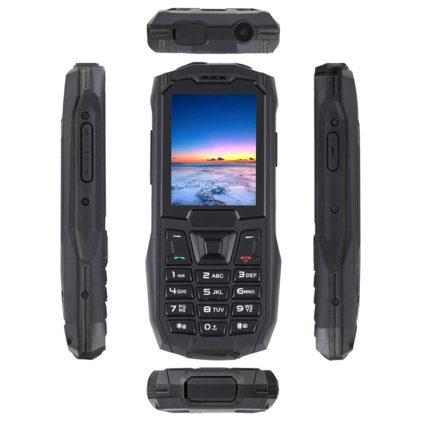 IP68 Waterproof Dustproof Shockproof, 2.4 inch, MTK6261D, 2500mAh Battery, SOS, FM, Dual SIM