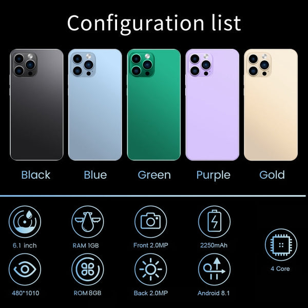 Face Identification, Android 8.1 MTK6580A Quad Core, Network: 3G, Dual SIM, 1GB+8GB,MTK6580A