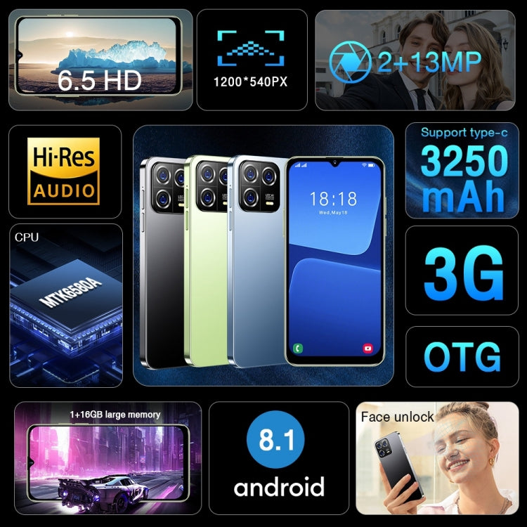 Face Identification, Android 8.1 MTK6580A Quad Core, Network: 3G, OTG