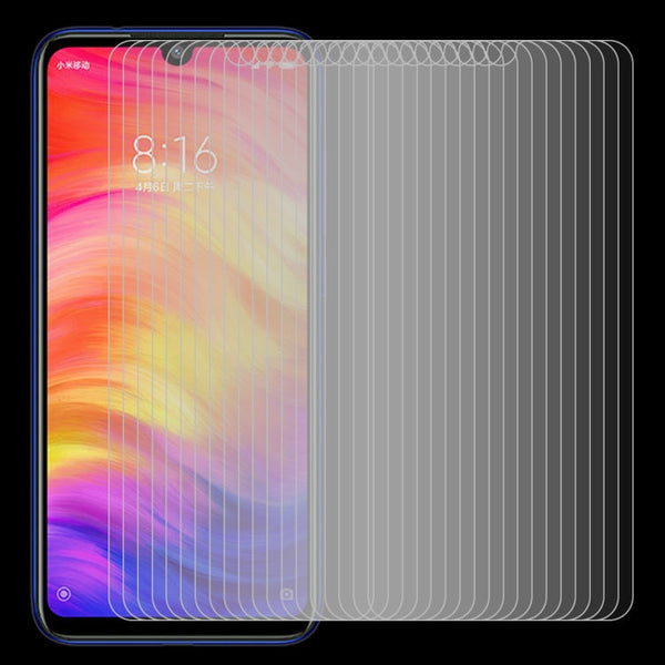 100 PCS 0.26mm 9H 2.5D Tempered Glass Film for Xiaomi Redmi Note 7