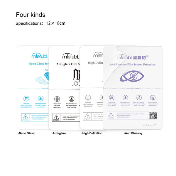 50 PCS 12 x 18cm Phone Anti Blue-ray TPU Soft Hydrogel Film Supplies for Intelligent Protector Cutter, 12 x 18cm Anti Blue-ray Film