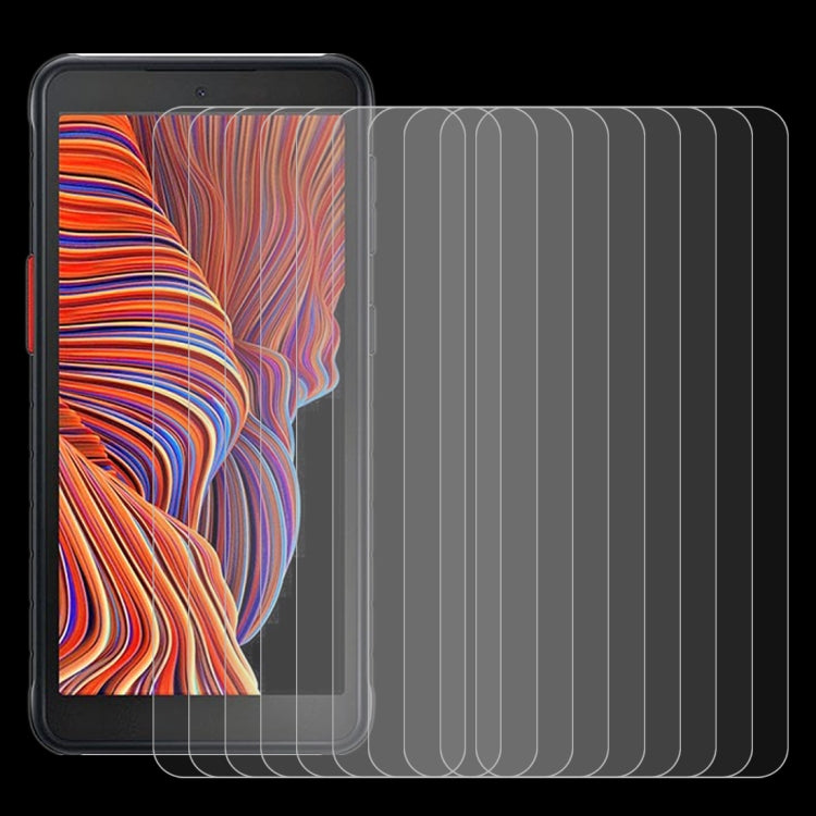 For Samsung Galaxy Xcover 5 10 PCS 0.26mm 9H Surface Hardness 2.5D Explosion-proof Tempered Glass Non-full Screen Film, For Samsung Galaxy Xcover 5 (10 PCS)