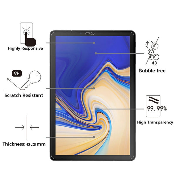 0.26mm 9H Surface Hardness Explosion-proof Tempered Glass Film for Galaxy Tab S4 10.5, For Tab S4 10.5