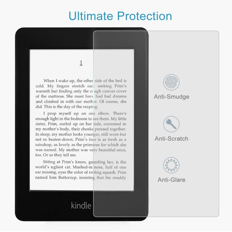 9H 2.5D Frosted Explosion-proof Tempered Glass Film for Amazon Kindle Paperwhite Lite