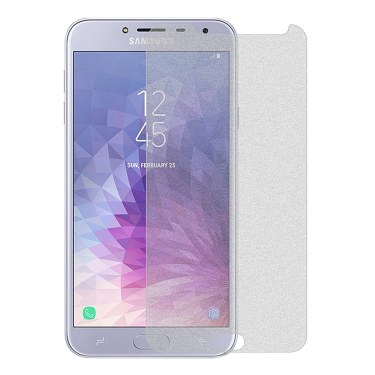 50 PCS Non-Full Matte Frosted Tempered Glass Film for Galaxy J4, No Retail Package