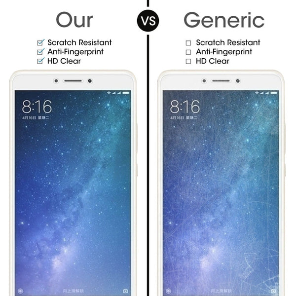 10 PCS for  Xiaomi Mi Max 2 0.3mm 9H Surface Hardness 2.5D Explosion-proof Non-full Screen Tempered Glass Screen Film