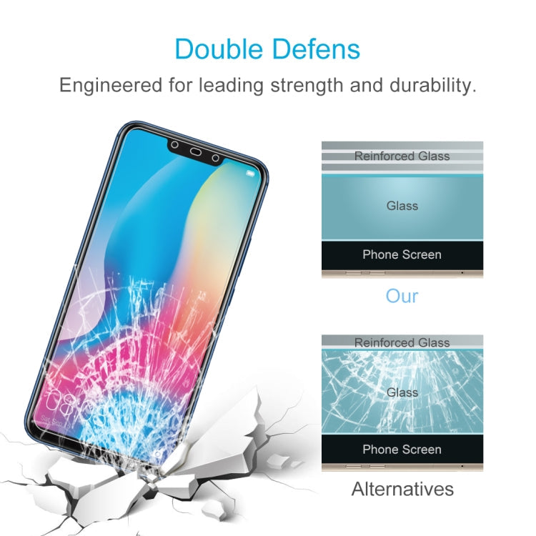 50 PCS 0.26mm 9H 2.5D Tempered Glass Film for Huawei Mate 20 lite, No Retail Package