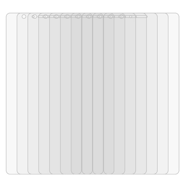 50 PCS 0.26mm 9H 2.5D Tempered Glass Film for Huawei P9 lite, No Retail Package