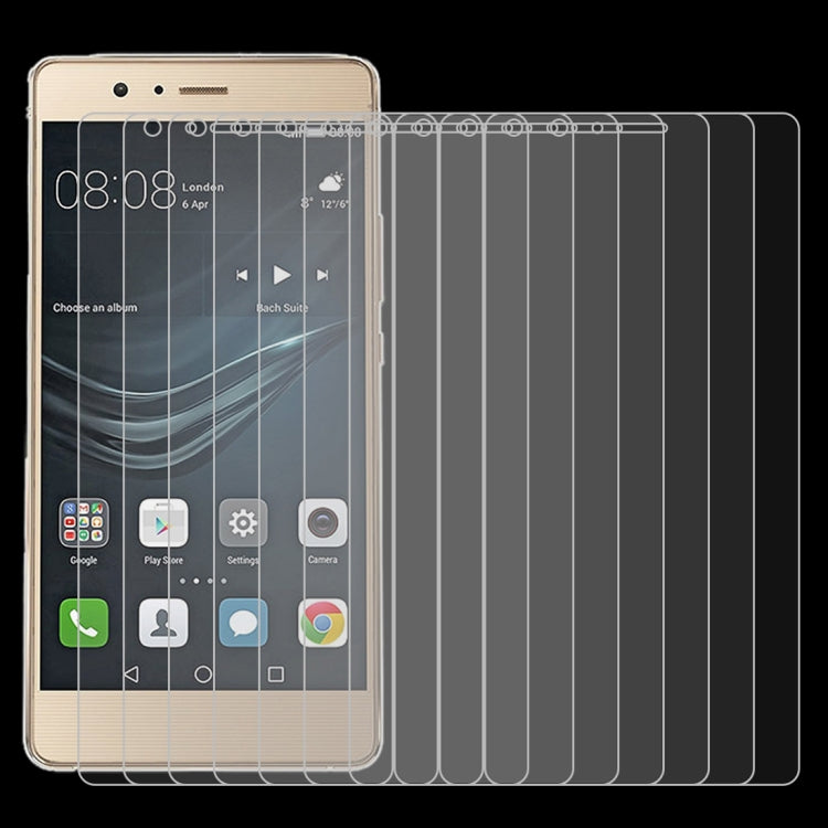 50 PCS 0.26mm 9H 2.5D Tempered Glass Film for Huawei P9 lite, No Retail Package