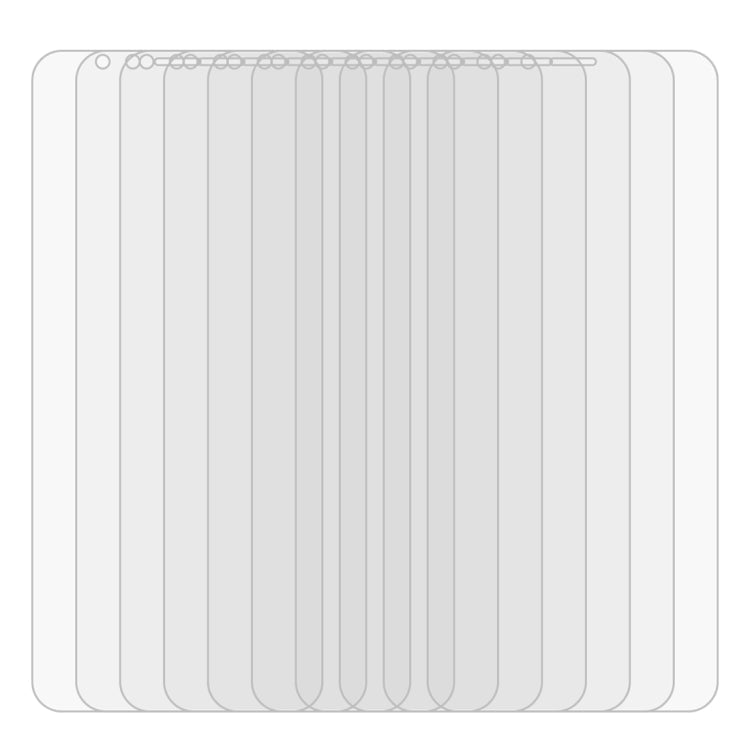 50 PCS 0.26mm 9H 2.5D Tempered Glass Film for Huawei Y6 2018, No Retail Package