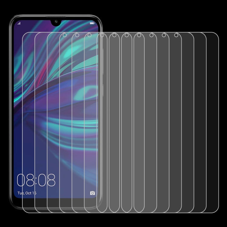 50 PCS 0.26mm 9H 2.5D Tempered Glass Film for Huawei Y7 2019, No Retail Package