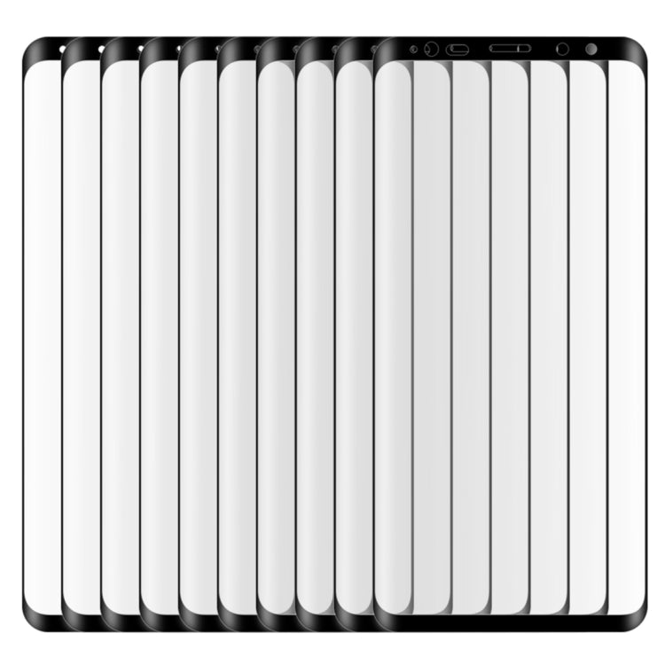 25 PCS For Galaxy Note9 0.3mm 9H Surface Hardness 3D Curved Edge Full Screen Tempered Glass Film