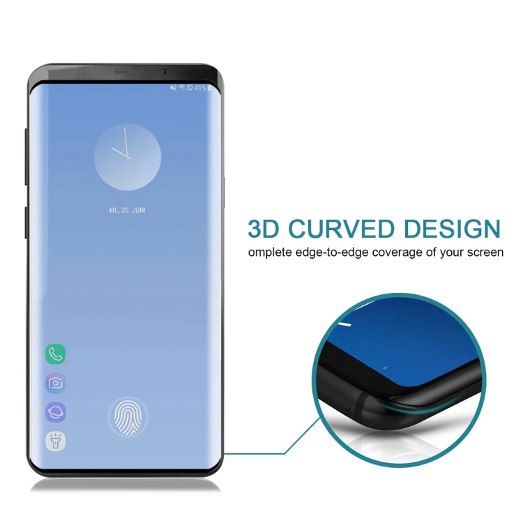 0.3mm 9H 3D Full Screen Tempered Glass Film for Galaxy S10+, Screen Fingerprint Unlocking is Supported