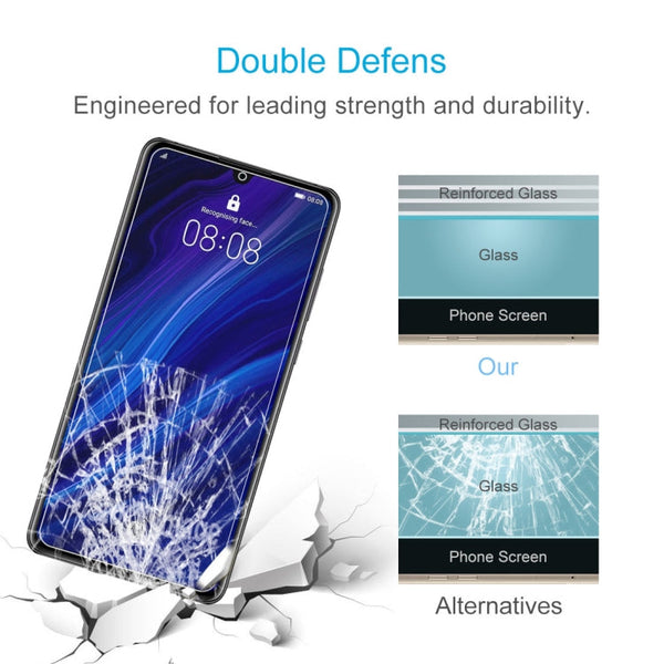 100 PCS 0.26mm 9H 2.5D Tempered Glass Film for Huawei P30