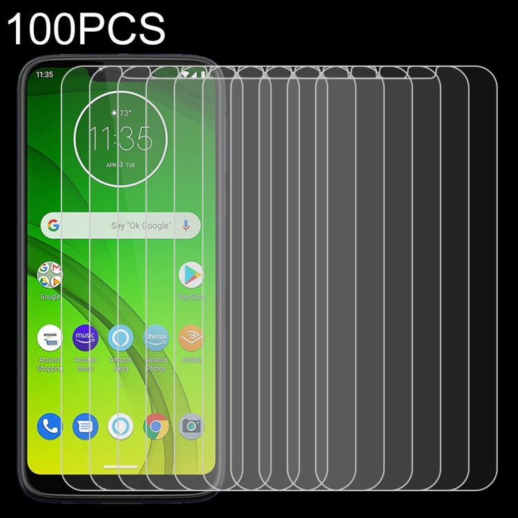 100 PCS 0.26mm 9H 2.5D Tempered Glass Film for Motorola Moto G7 Power