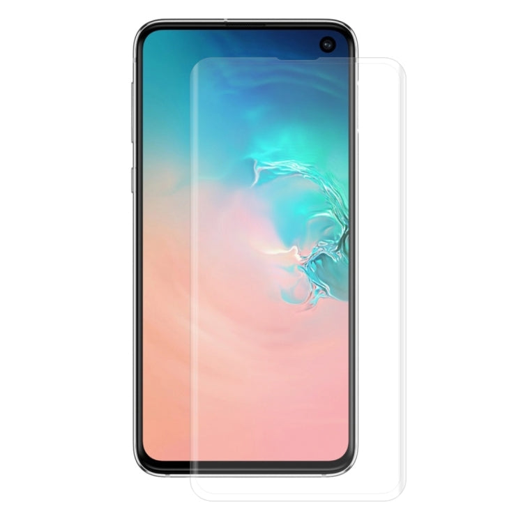 25 PCS Edge Glue 3D Curved Edge Full Screen Tempered Glass Film for Galaxy S10, Fingerprint Unlock Is Not Supported
