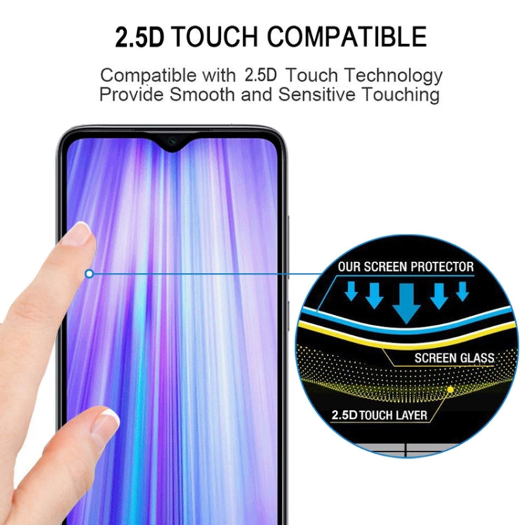 25 PCS Full Cover ScreenProtector Tempered Glass Film for Xiaomi Redmi Note 8 Pro