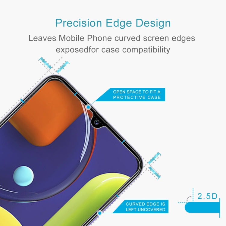 50 PCS For Galaxy A50s 2.5D Non-Full Screen Tempered Glass Film, For Galaxy A50s (50 PCS)