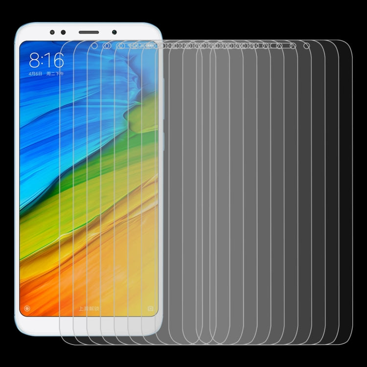 50 PCS for Xiaomi Redmi 5 Plus  0.26mm 9H Surface Hardness 2.5D Curved Edge Tempered Glass Screen Protector