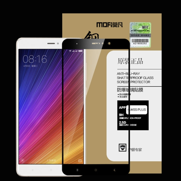MOFI Xiaomi Mi 5s Plus 0.3mm 9H Hardness 2.5D Explosion-proof Full Screen Tempered Glass Screen Film