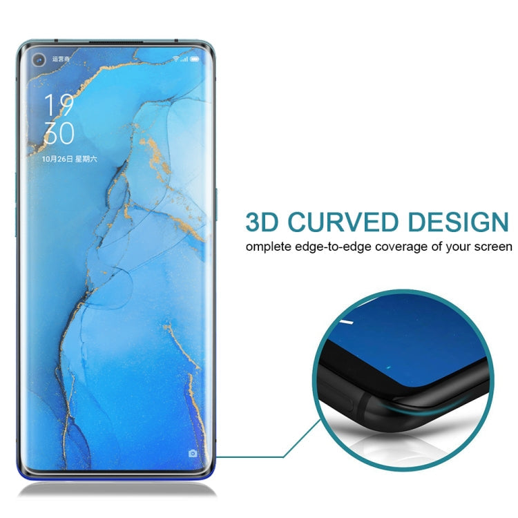 25 PCS For OPPO Reno3 Pro 9H HD 3D Curved Edge Tempered Glass Film (Transparent)